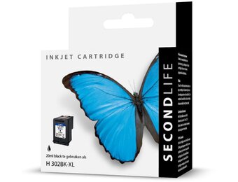 SecondLife HP 302 XL Zwart - Inktcartridge