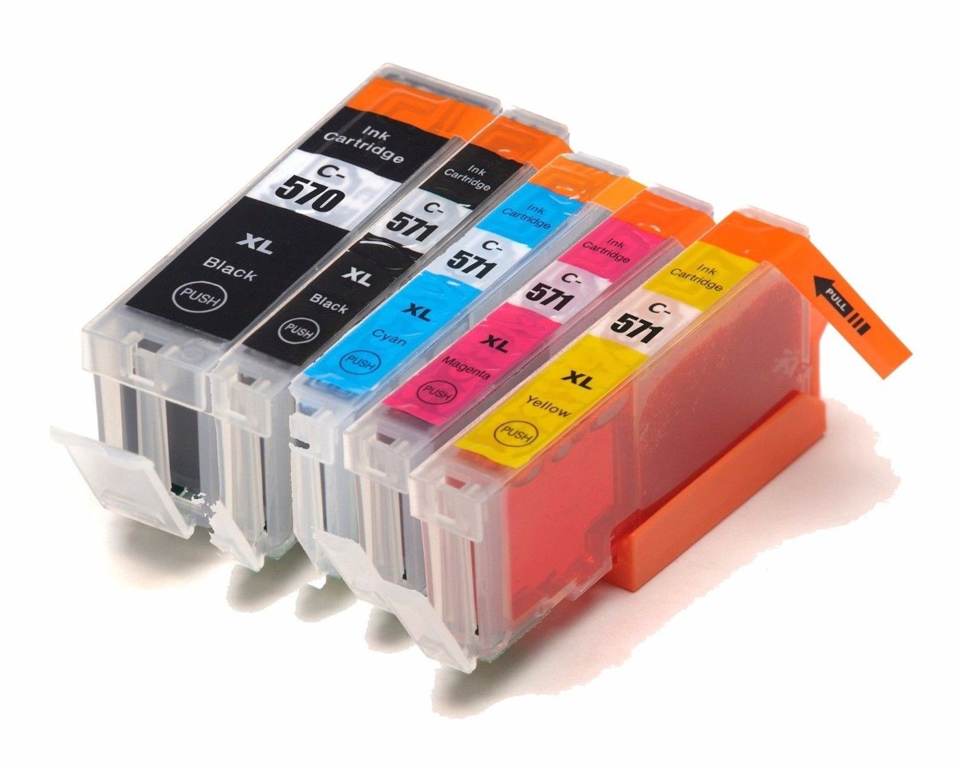 SecondLife Canon 570/571 Multipack Zwart + 3 kleuren - Inktcartridge