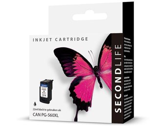 SecondLife Canon PG-560 XL Zwart - Inktcartridge
