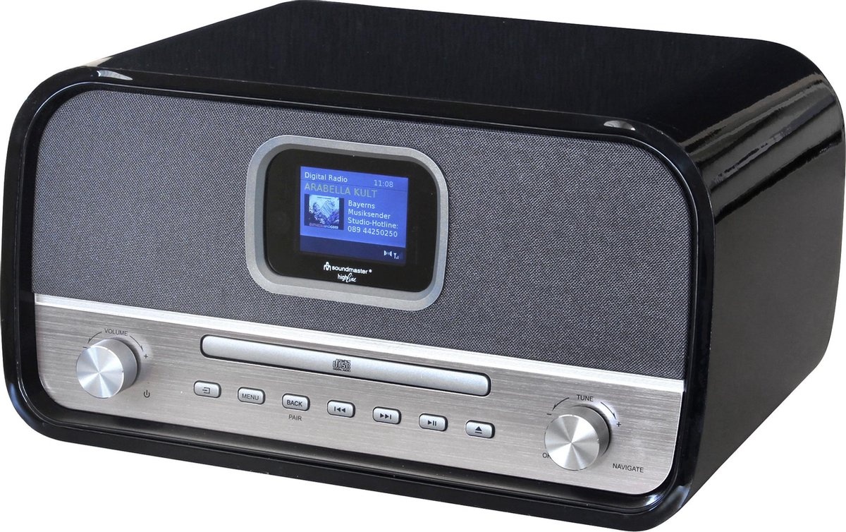 Soundmaster NMCDAB990BLA Zwart - Radio