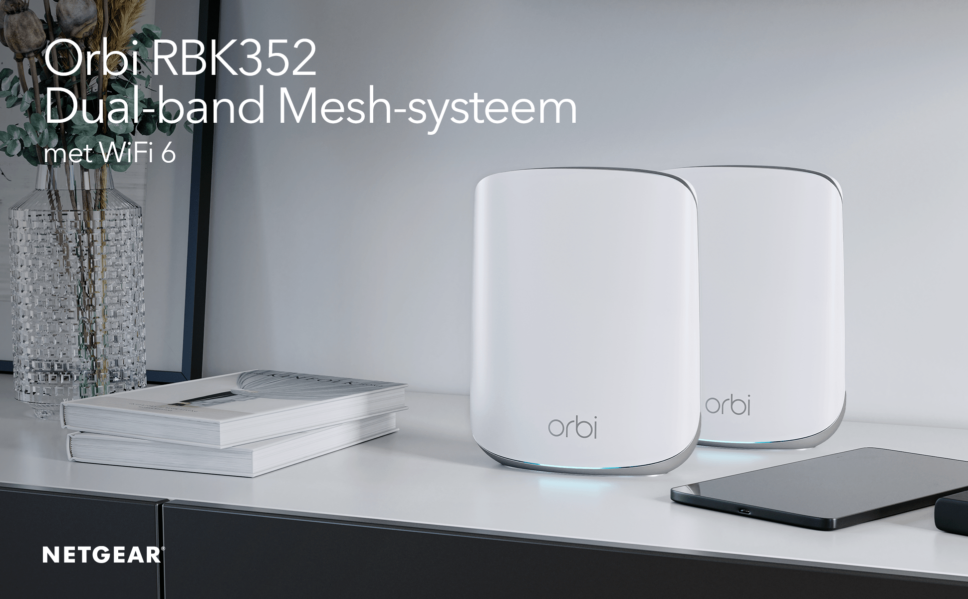 Netgear Orbi RBK352 Multiroom WiFi 6 Mesh systeem - Router