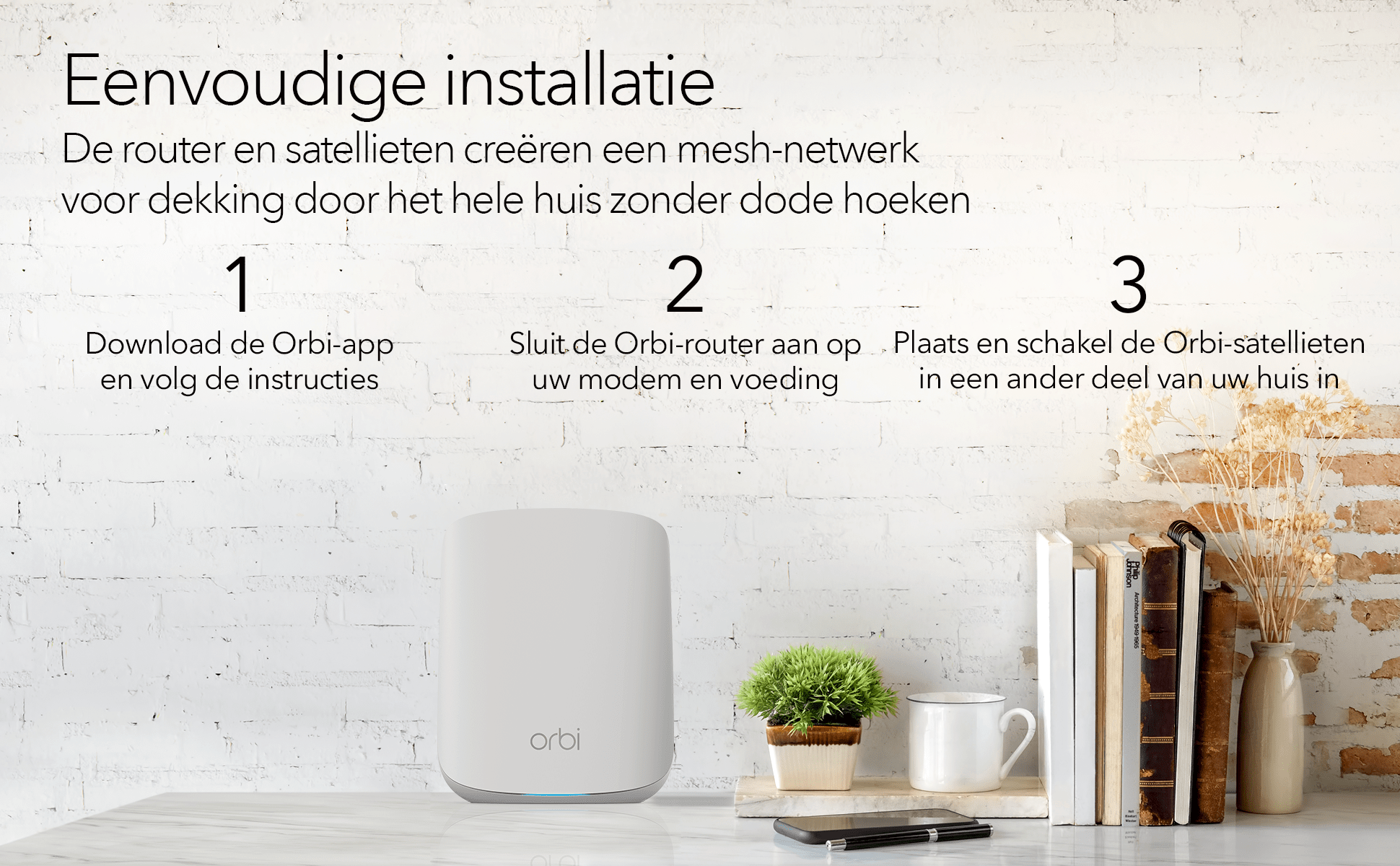 Netgear Orbi RBK353 Multiroom WiFi 6 Mesh systeem - Router