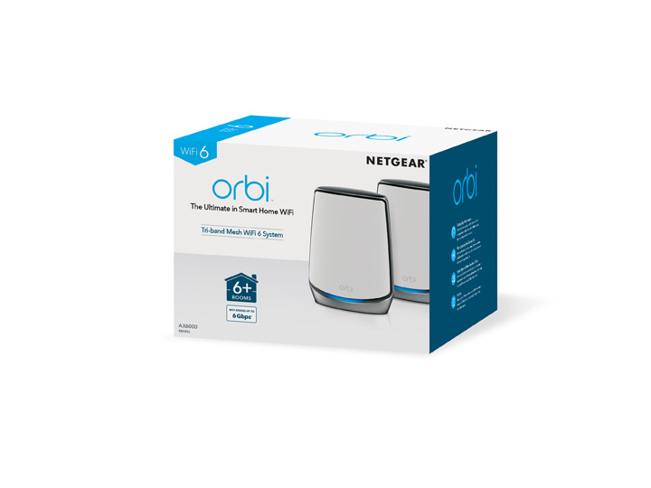 Netgear Orbi RBK852 Multiroom WiFi 6 Mesh systeem - Router