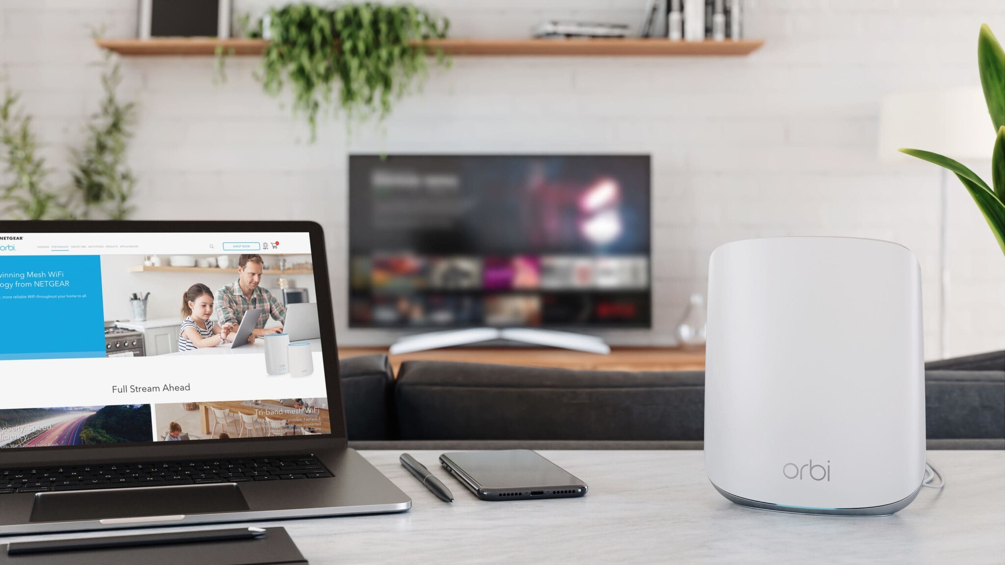 Netgear Orbi RBS350 Satteliet WiFi 6 Mesh systeem - Router