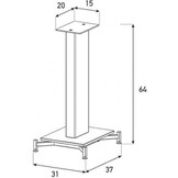 Sonorous SP600 Speakerstand - Speakerstandaard