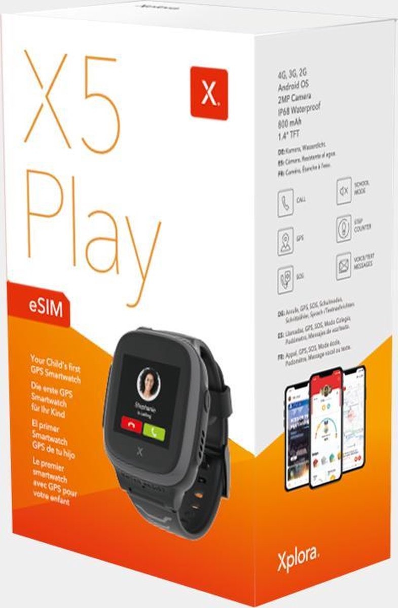 Xplora X5 Play Kids Blauw - Smartwatch