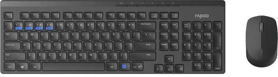 Rapoo 8100MUIB - Toetsenbord + muis set