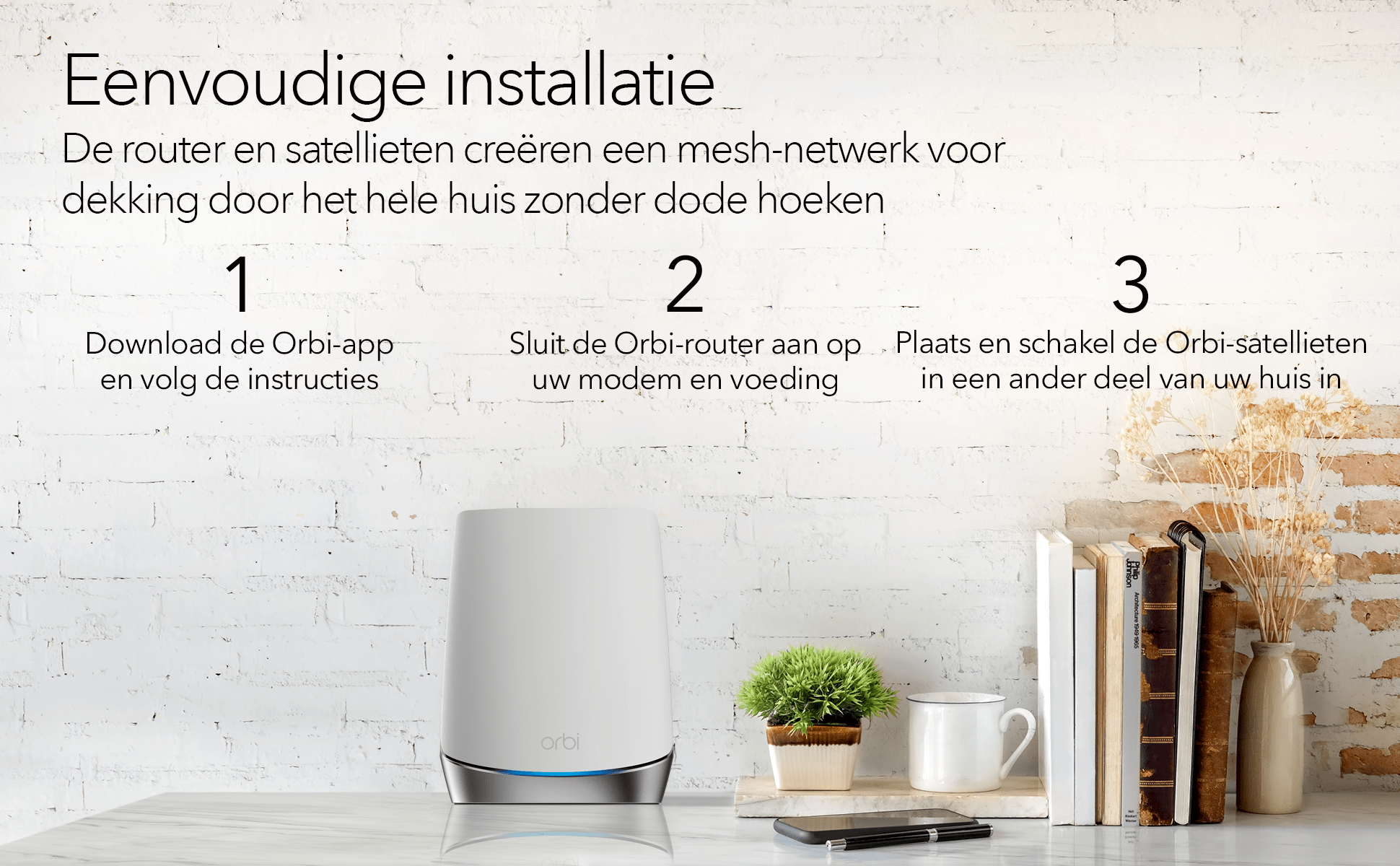 Netgear Orbi RBK753 Multiroom WiFi 6 Mesh systeem - Router