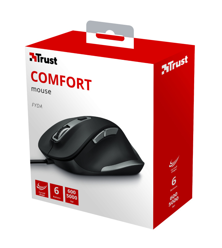 Trust Fyda Comfort - Muis