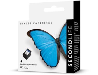 SecondLife HP 21 XL zwart - Inktcartridge