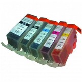 SecondLife Canon Multipack 525 Black & 526 Serie Zwart + 3 kleuren - Inktcartridge