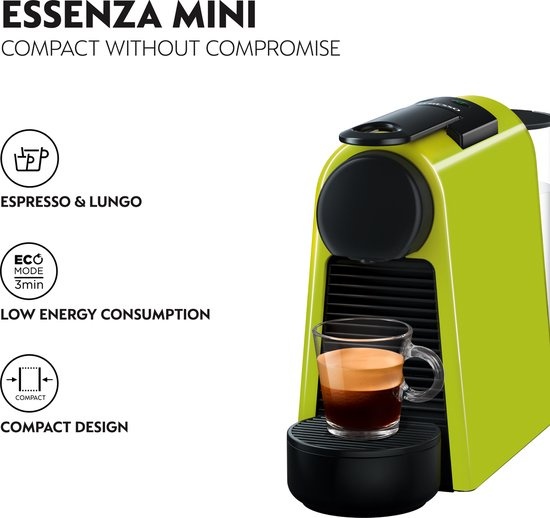 Magimix Nespresso Essenza Mini M115 Groen - Koffiemachine