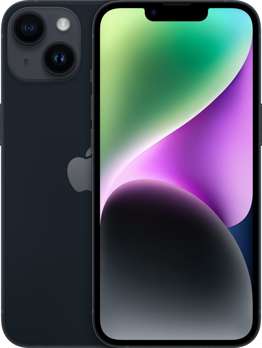 Apple iPhone 14 256GB Zwart - Mobiele telefoon