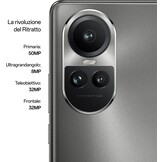 OPPO Reno 10 5G 256 GB Silver Grey - Mobiele telefoon