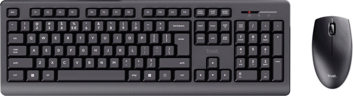 Trust Primo Zwart - Toetsenbord + muis set