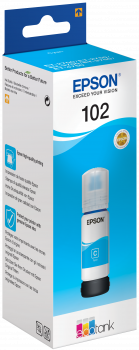 Epson Inktflesje Ecotank 102 Cyan - Inktcartridge
