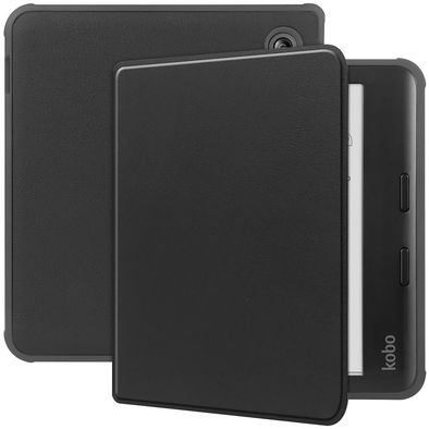 Just in Case Kobo Libra Colour Folio Case Zwart - Beschermhoes