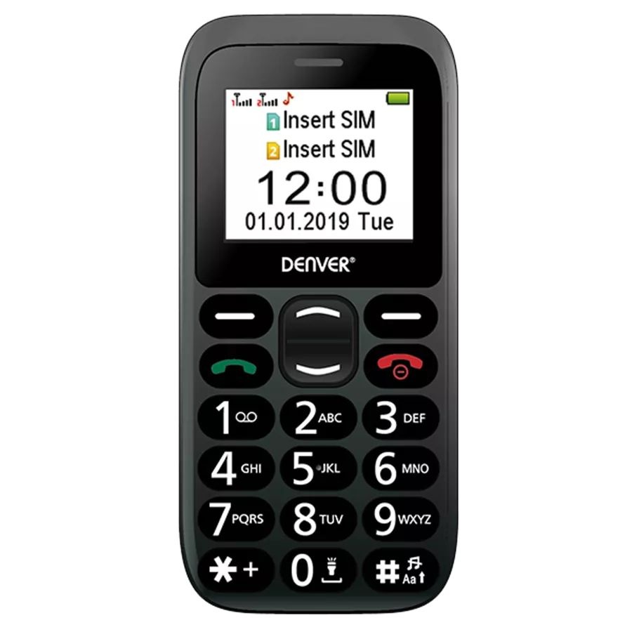 Denver BAS-18300M Zwart - Mobiele telefoon