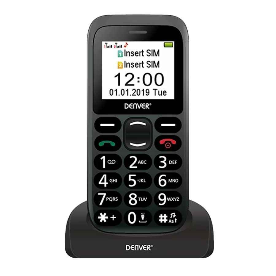 Denver BAS-18300M Zwart - Mobiele telefoon