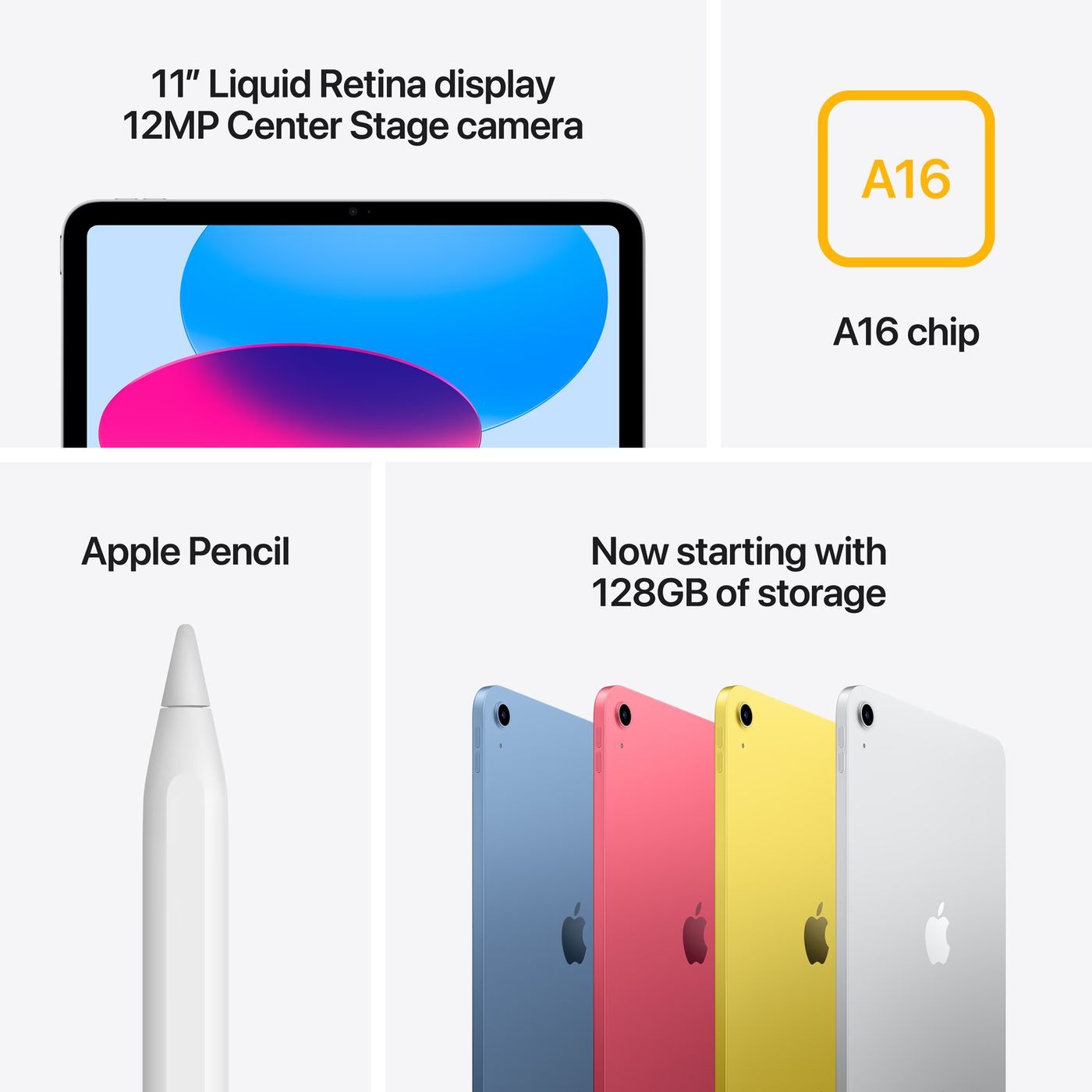 Apple iPad 11 (2025) WiFi 128 GB Zilver - Tablet
