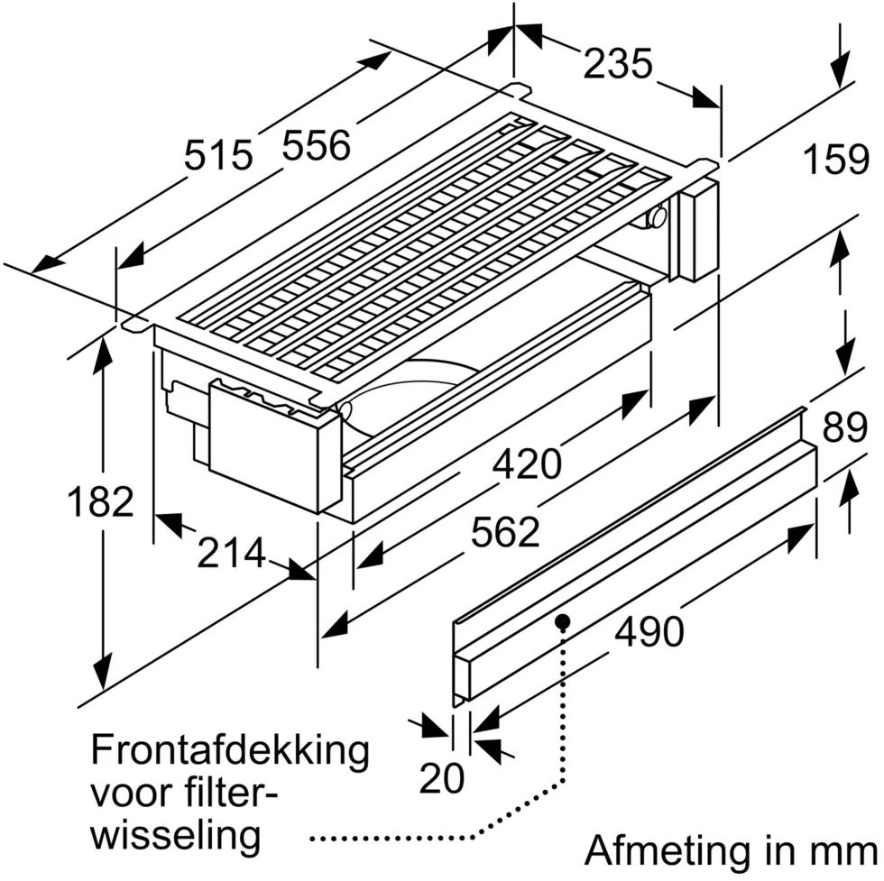 Siemens LZ11IXC16 CleanAir Plus Recirculatieset