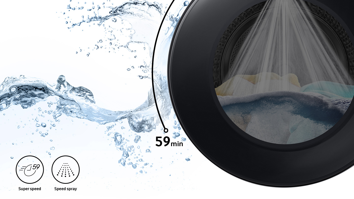 Samsung QuickDrive WW90T936ASH - Wasmachine