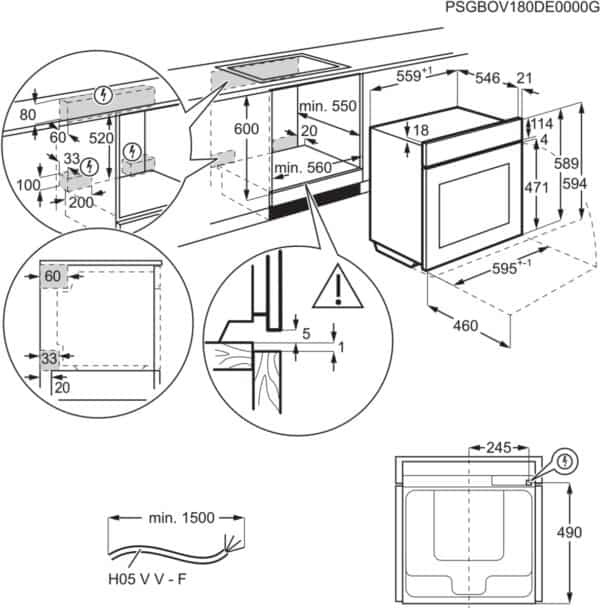 AEG BPE535E70B - Inbouw oven