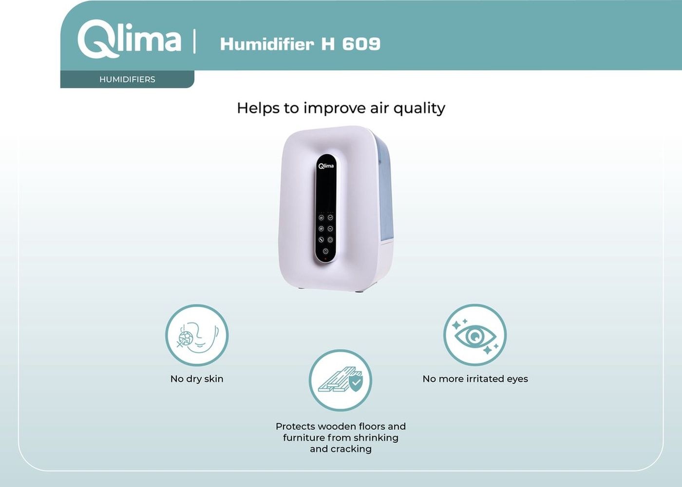 Qlima H 609 - Luchtbevochtiger