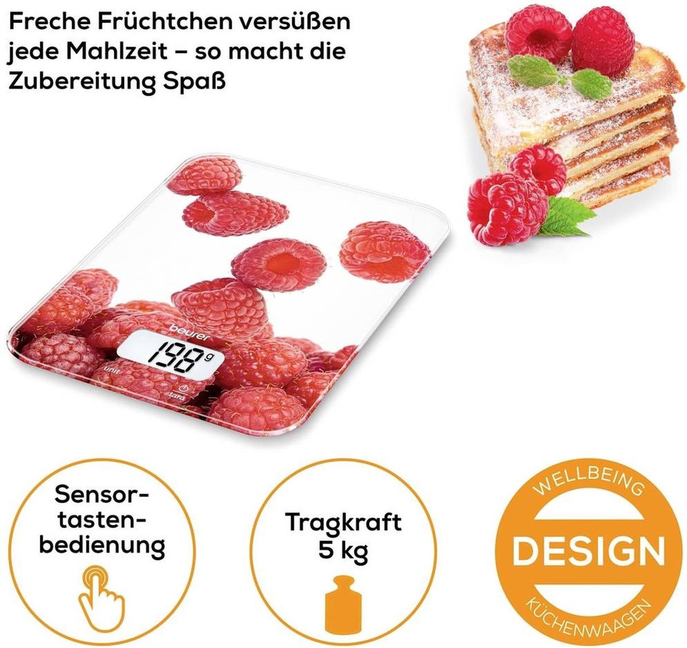 Beurer KS 19 Berry - Keukenweegschaal