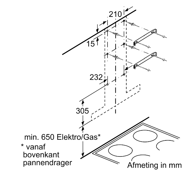 Siemens LC60BA530 - Wandschouw afzuigkap