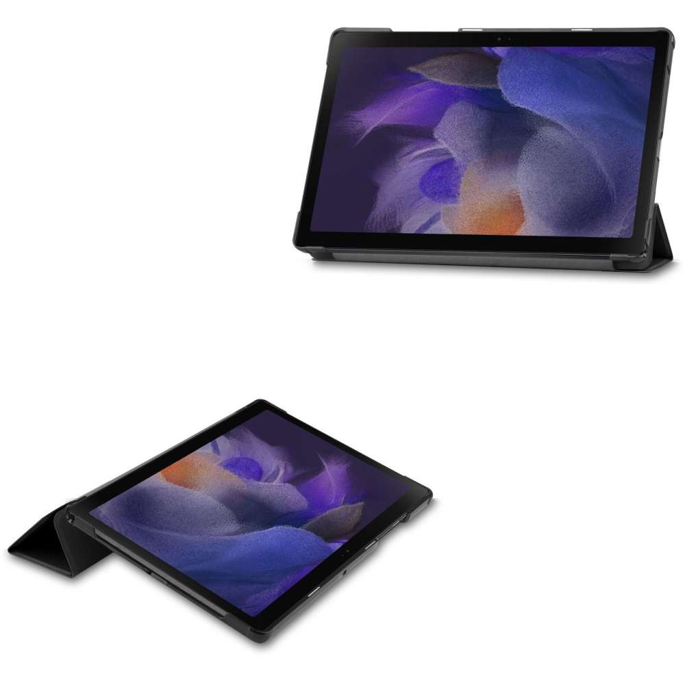 Just in Case Smart Tri-Fold Case - Samsung Galaxy Tab A8 - Zwart - Beschermhoes