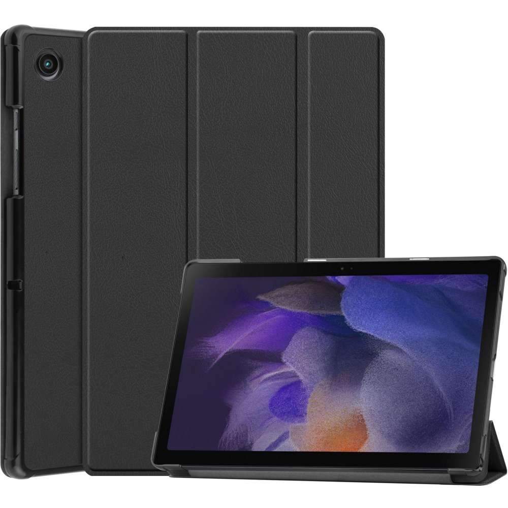 Just in Case Smart Tri-Fold Case - Samsung Galaxy Tab A8 - Zwart - Beschermhoes