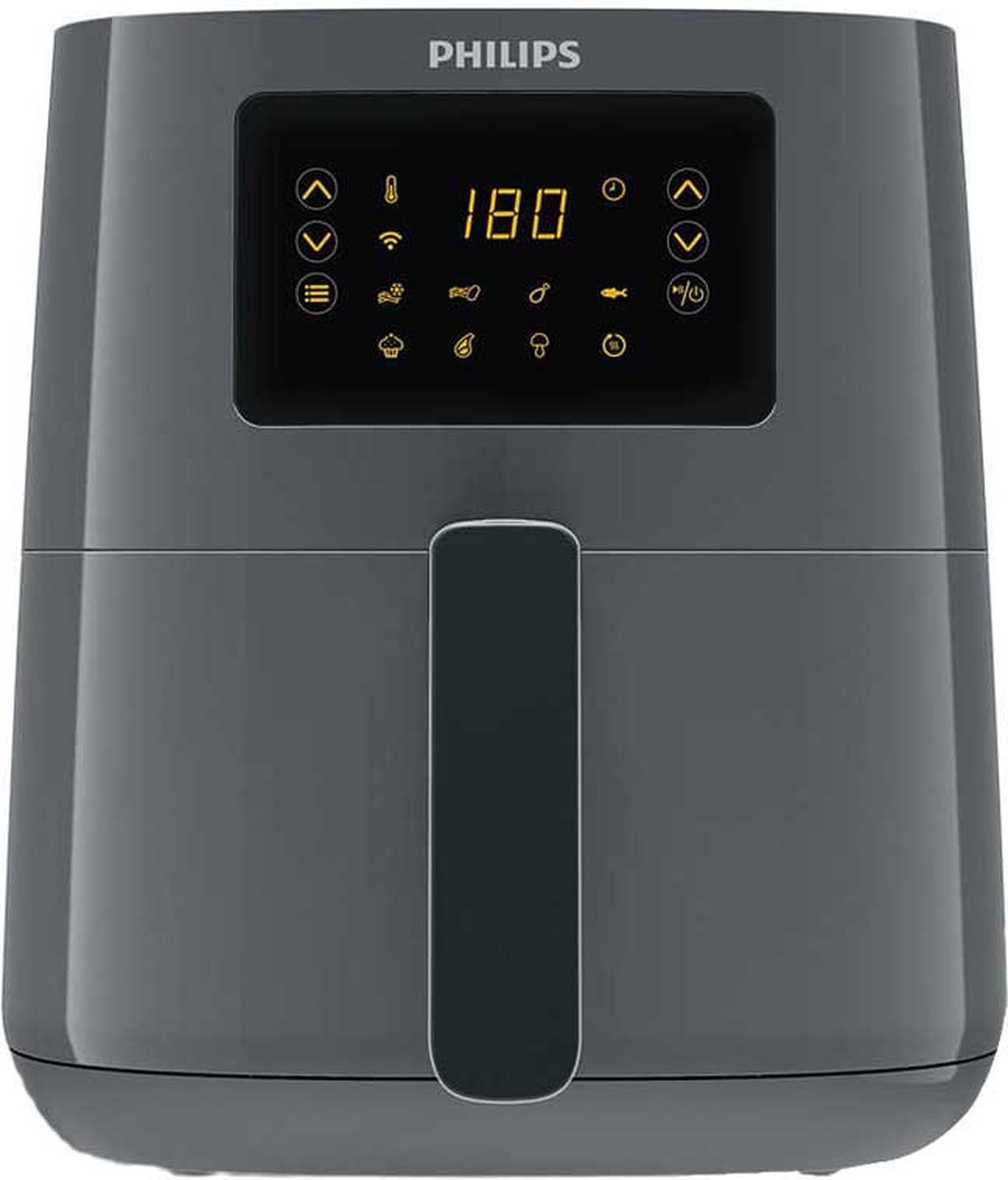 Philips Airfryer Connected HD9255/60 Grijs - Hetelucht friteuse
