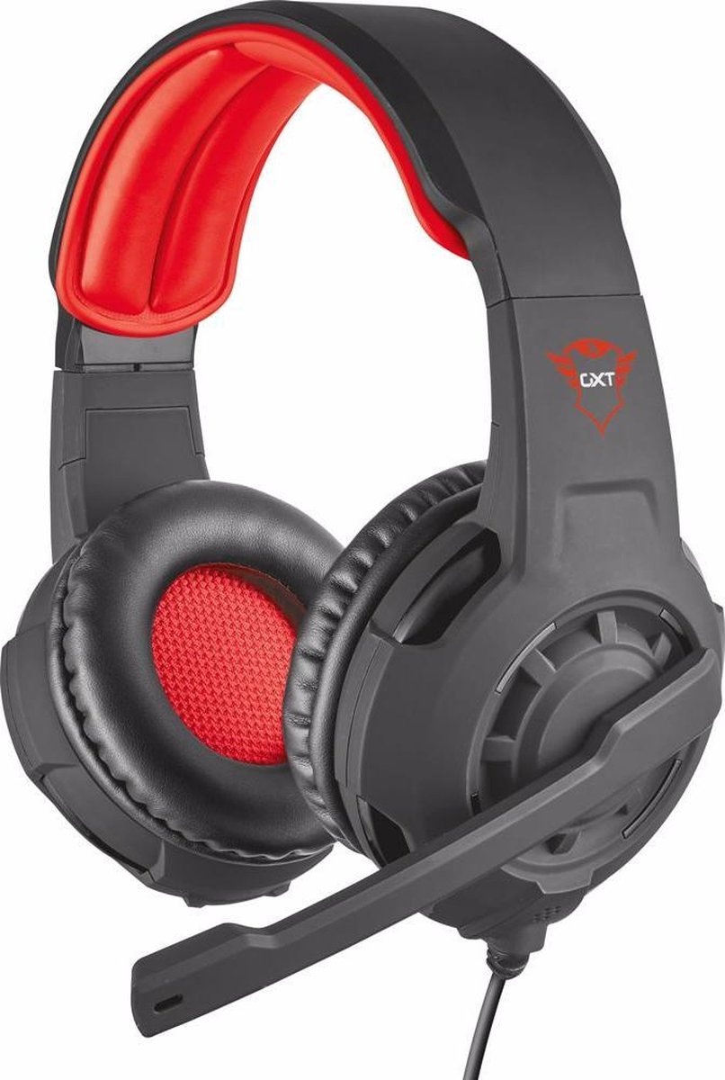 Trust GXT 310 Radius (Zwart/Rood) - Gaming headset