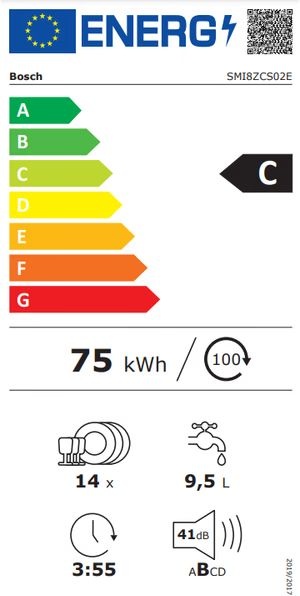 Bosch SMI8ZCS02E - Inbouw vaatwasser