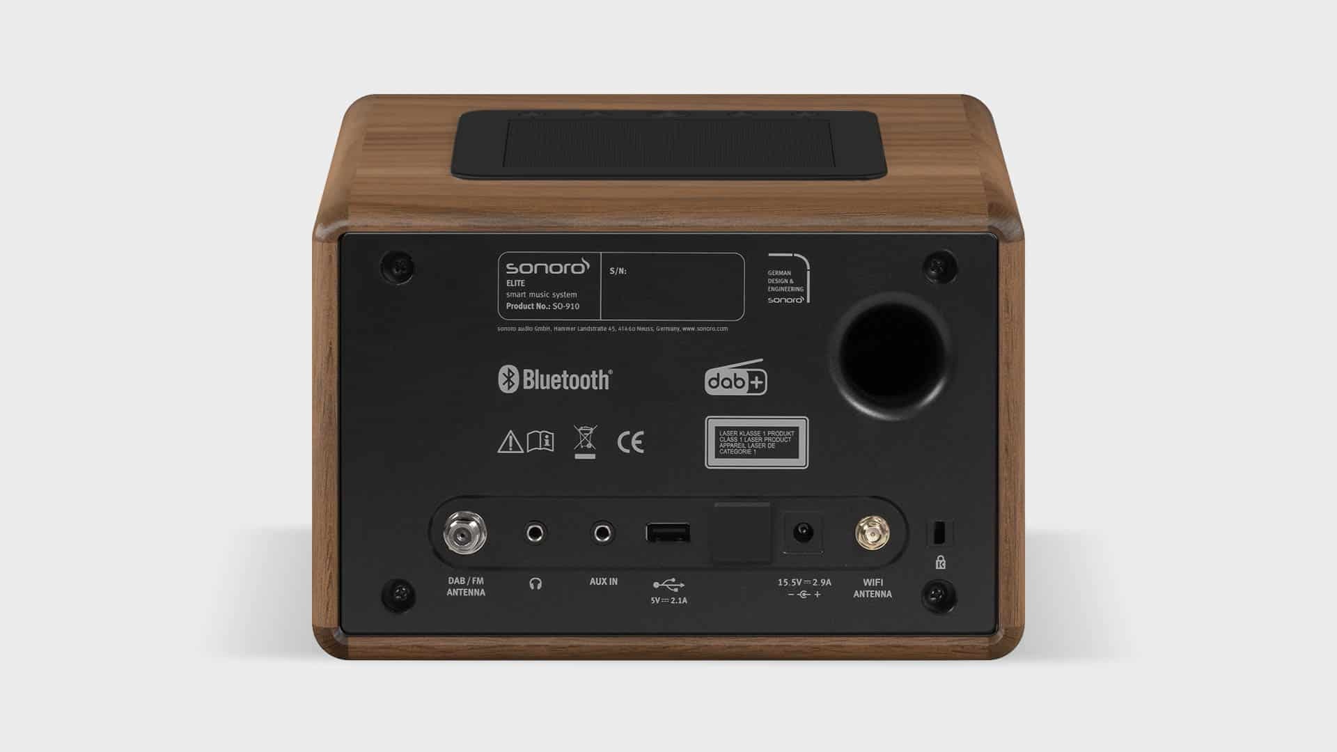 Sonoro Elite X Antraciet/ walnut - Radio