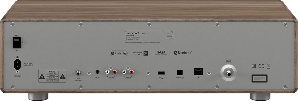 Sonoro Meisterstuck SO-610 V2 Walnoot - Radio