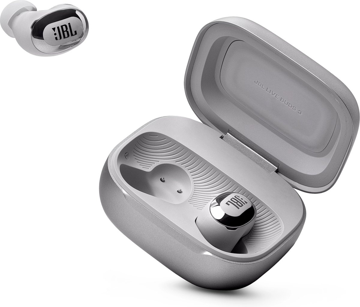 JBL Live Buds 3 Zilver - Draadloze oordopjes