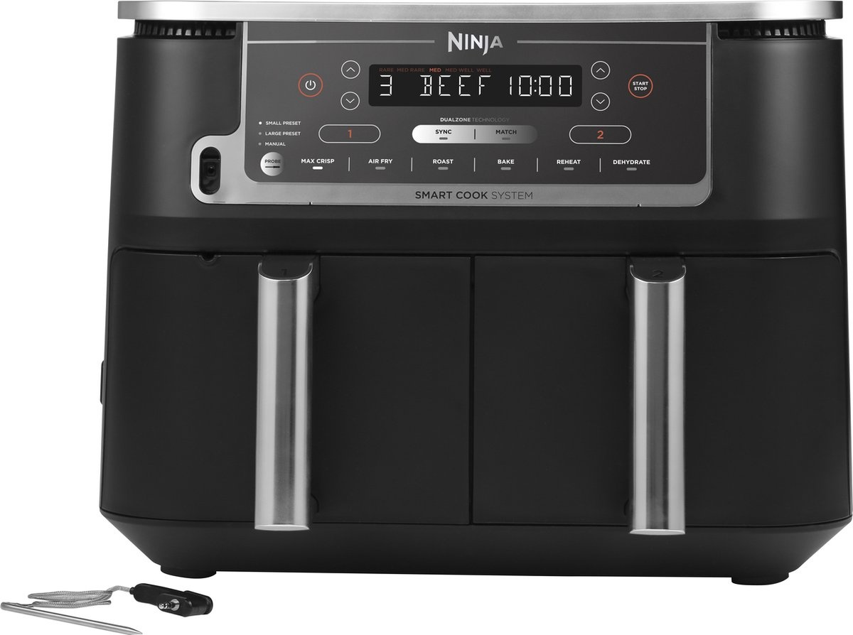 Ninja Foodi MAX Dual Zone AF451EU - Hetelucht friteuse