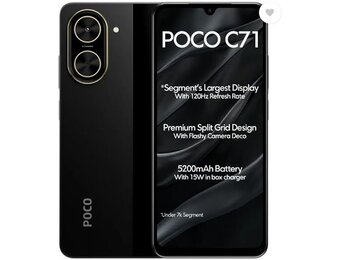Xiaomi Poco C71 64GB Zwart - Mobiele telefoon