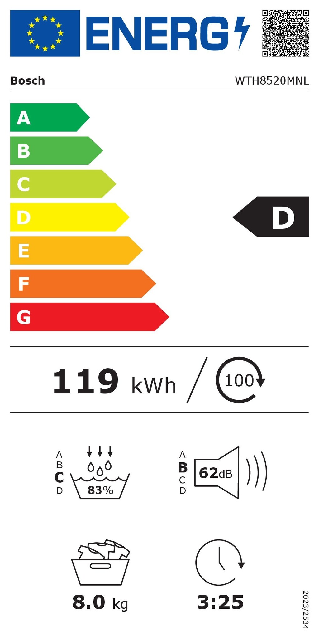 Bosch WTH8520MNL EXCLUSIV - Warmtepompdroger