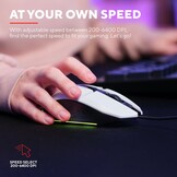 Trust GXT 109W Felox Wit - Gaming Muis