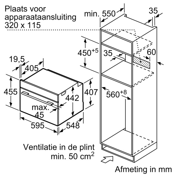 Siemens CM656NBS1 - Inbouw magnetron