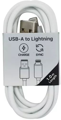 Musthavz laadkabel USB-A naar Lightning 1 meter Wit