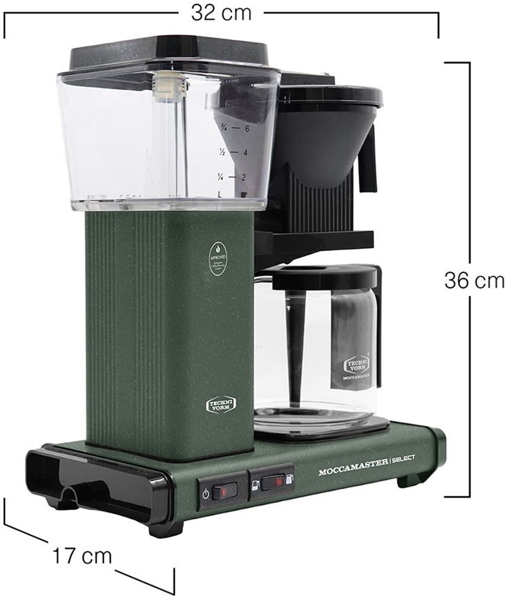 Moccamaster KBG Select (Forest Green) - Koffiezetapparaat