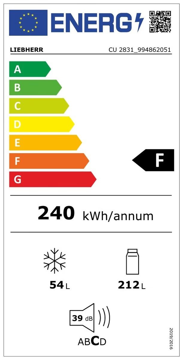 Liebherr CU 2831-22 - Koel-vriescombinatie