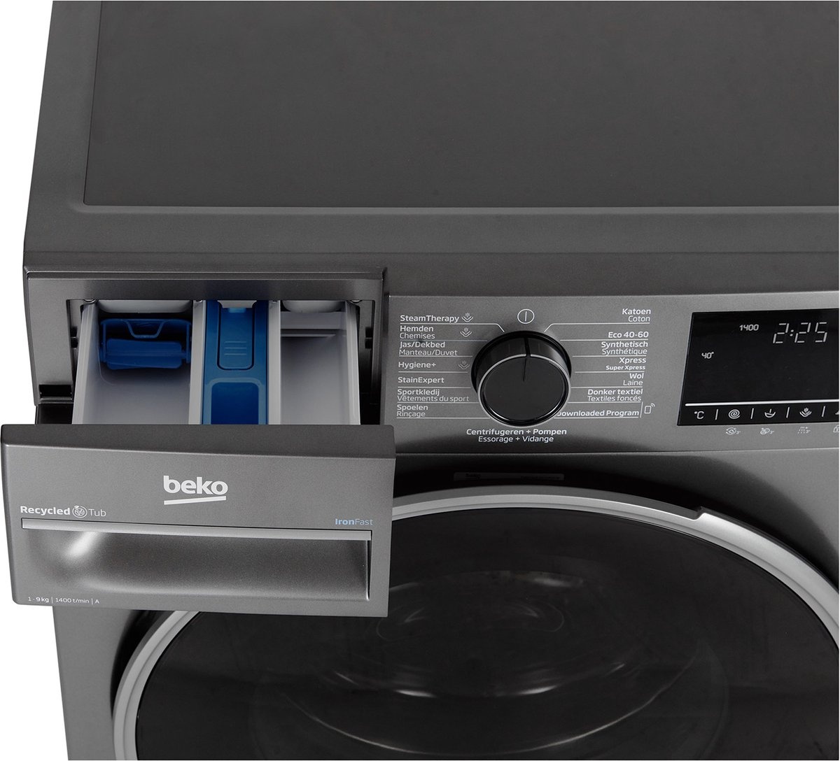 Beko B3WT5941M IronFast RecycledTub - Wasmachine