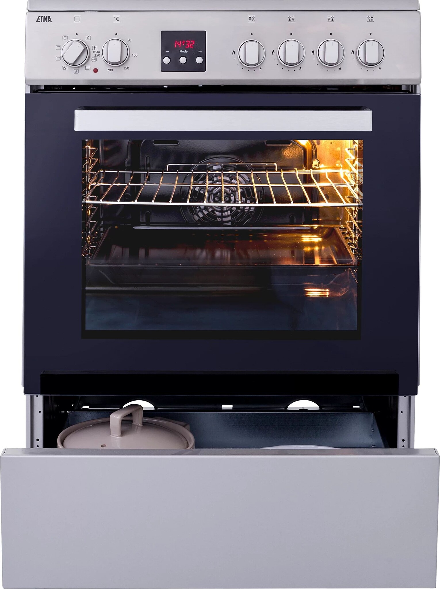 ETNA FGV760RVS - Gasfornuis