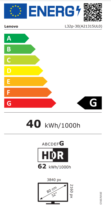 Lenovo L32p-20 - Monitor