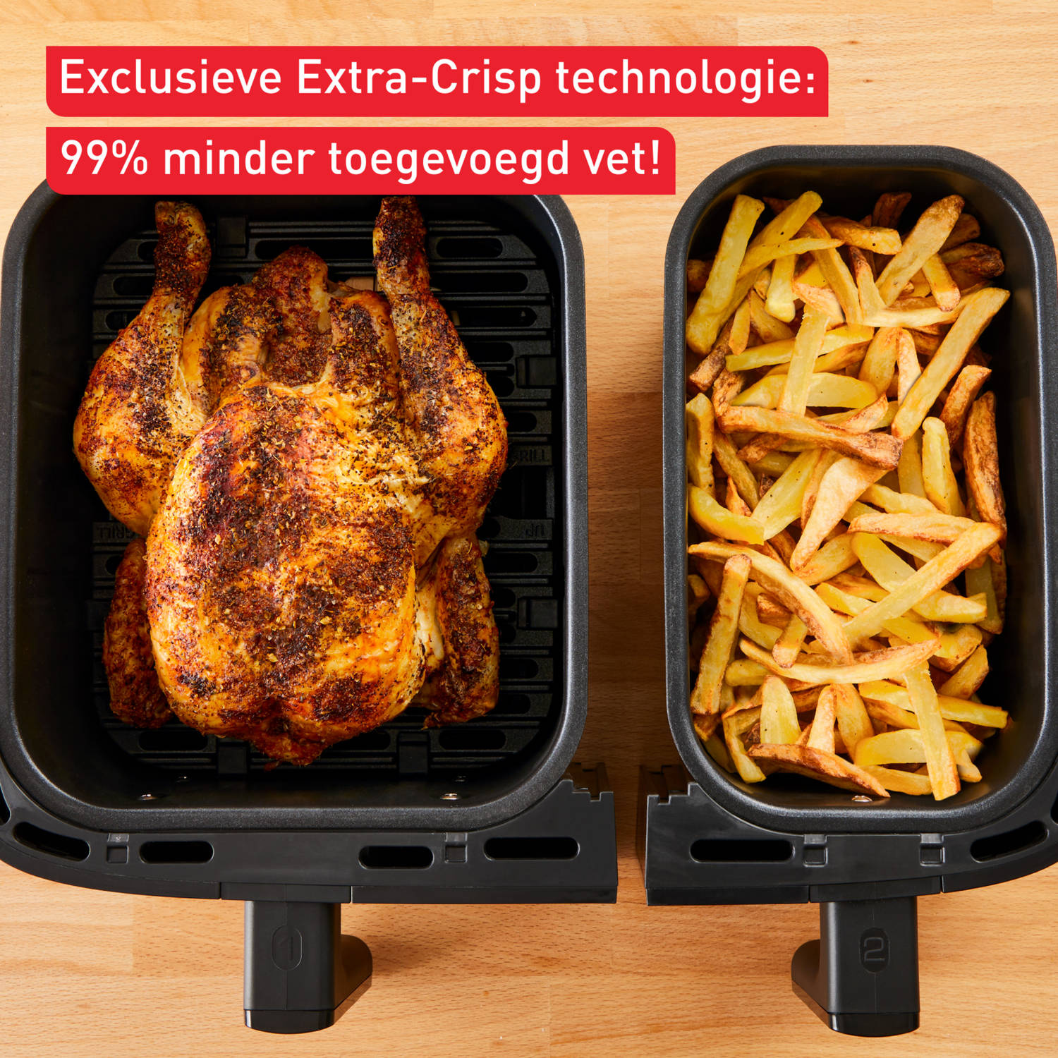 Tefal Easy Fry & Grill Dual EY905D 8.3L XXL - Hetelucht friteuse